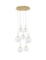 Jadalniana lampa wisząca YARA LE42757 kaskada balls LED 52W złota