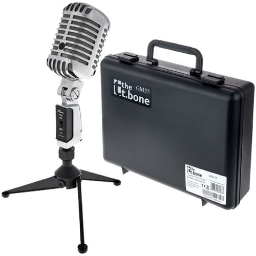 Mikrofon dynamiczny wokalny the t.bone GM55 Elvis Statyw Uchwyt Case ZESTAW na Arena.pl