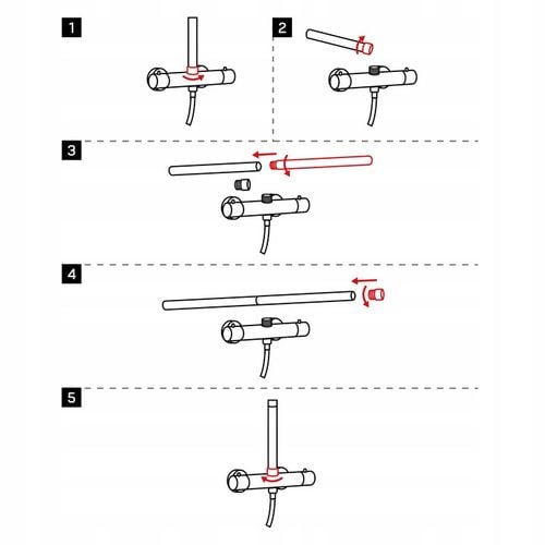 Przedłużka do Deszczownicy Rurka do Deszczowni 30 cm Invena Czarna na Arena.pl
