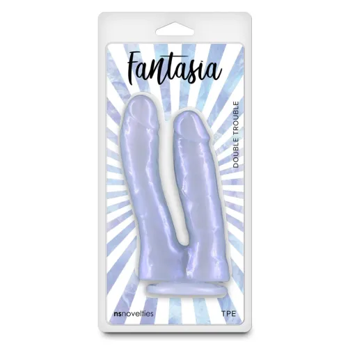 Podwójne Dildo Ns Novelties Fantasia Double Trouble 17,4 Cm (Fioletowy) na Arena.pl