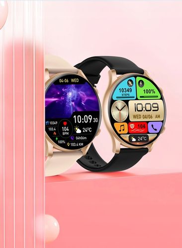 SMARTWATCH ZEGAREK DAMSKI POLSKIE MENU ROZMOWY SPORT SMART WATCH 4 PASKI na Arena.pl