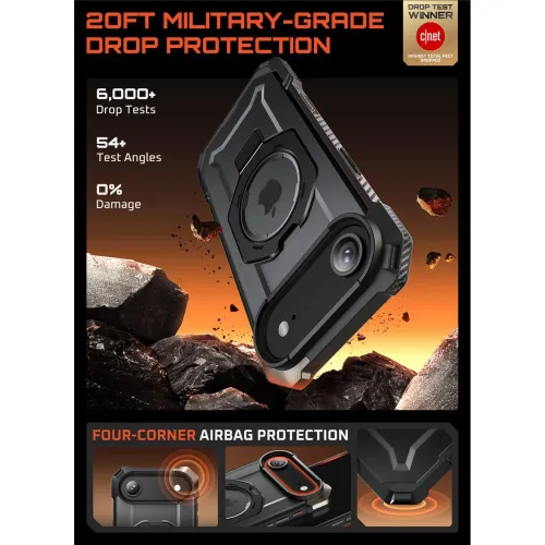 Etui Supcase UB Grip Mag MagSafe na iPhone 17 Air - czarne na Arena.pl