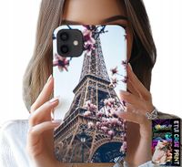 ETUI DO IPHONE 12 MINI - PARYŻ WIEŻA EIFFLA PIĘKNE MIEJSCA PLECKI