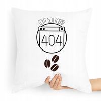 Poduszka Informatyka Programista 404 Error Coffe Z Nadrukiem Ze Zdjęciem