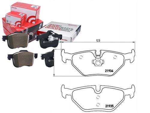 BREMBO KLOCKI HAMULCOWE TYŁ P06025 na Arena.pl