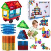 KLOCKI MAGNETYCZNE KONSTRUKCYJNE 3D DUŻE 45 elem.