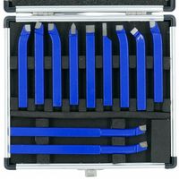 NOŻE TOKARSKIE DIN 12X12 MM ZESTAW KOMPLET NOŻY TOKARSKICH 11 SZTUK+WALIZKA