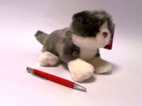 Kot lezacy szary 30cm 13737 17802