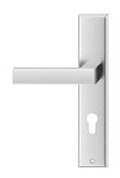 KLAMKA ZEWNĘTRZNA TOPAZ 72MM NA WKŁADKĘ LEWA STAL