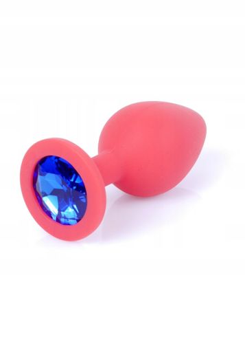 Silikonowy czerwony korek Medium- Blue Diamond na Arena.pl