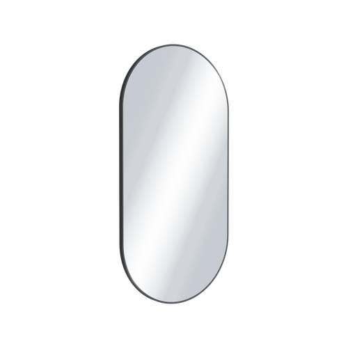 Revia lustro łazienkowe 100x50cm owalne, czarny mat na Arena.pl