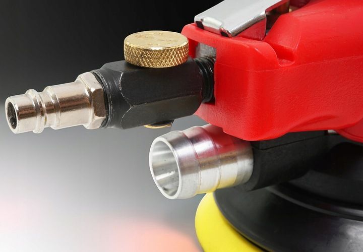 SZLIFIERKA OSCYLACYJNA PNEUMATYCZNA MIMOŚRODOWA DREWNA METALU 125mm 2,5mm zdjęcie 16