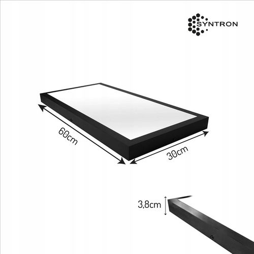 Panel LED 36W NATYNKOWY czarny 60x30cm Plafon na Arena.pl