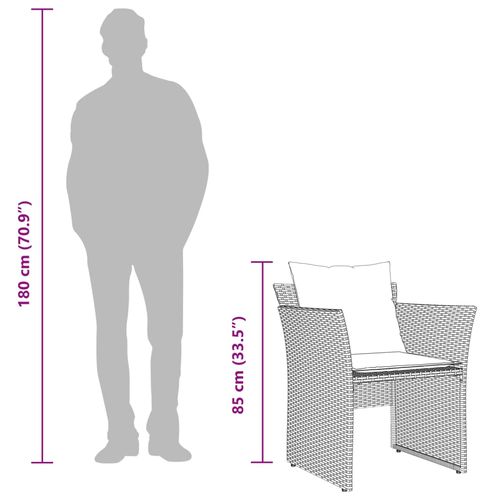 Krzesło ogrodowe z podnóżkiem, czarne, polirattan na Arena.pl