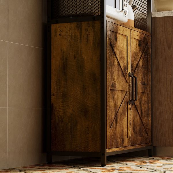 Kredens rustykalny brąz 151 cm zdjęcie 2