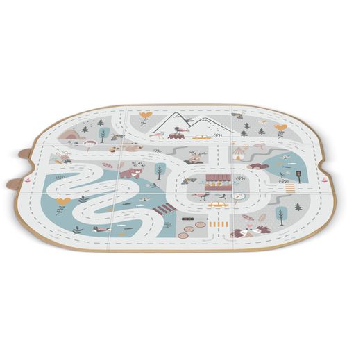 Pojemnik na zabawki i mata NK-408 Nukido - szary na Arena.pl