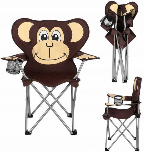 NILS Krzesło Turystyczne Ogrodowe Kempingowe MONKEY Dla Dziecka W Pokrowcu na Arena.pl