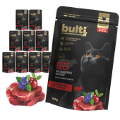 BULTI Superfood mokra karma dla kota Wołowina Żurawina i Kocimiętka 10x100g