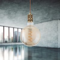 Dekoracyjna ŻARÓWKA industrialna 11404F  Globo LED G125 E27 globe 4W 200lm 230V 2000K biała ciepła