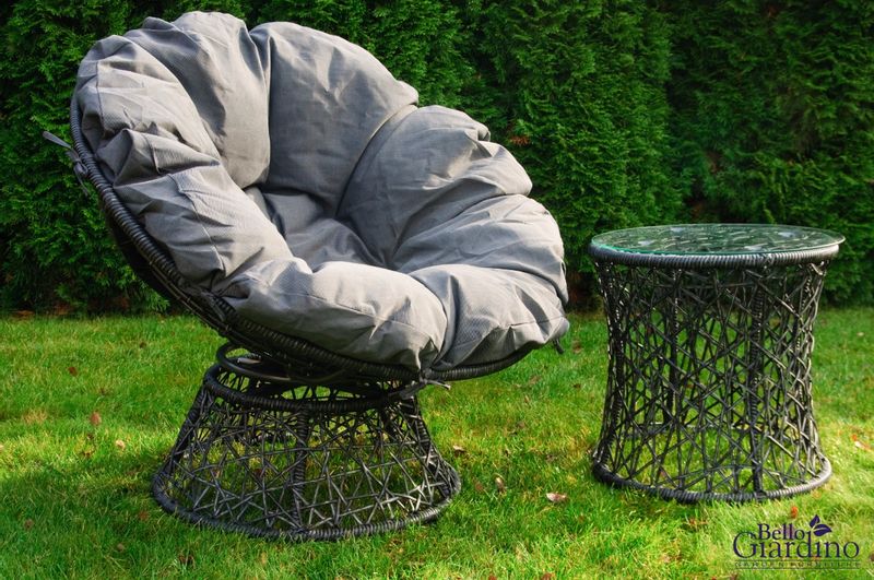 Leżanka ogrodowa TWIST technorattan zdjęcie 2