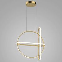 LAMPA wisząca CERRILA PND-29772750-3A-GD Italux metalowa OPRAWA geometryczny ZWIS LED 48,6W 3000K art deco złoty