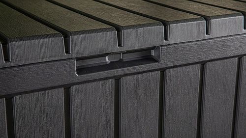 KETER KENTWOOD 350L SKRZYNIA OGRODOWA ANTRACYT SCHOWEK SIEDZISKO POJEMNIK na Arena.pl