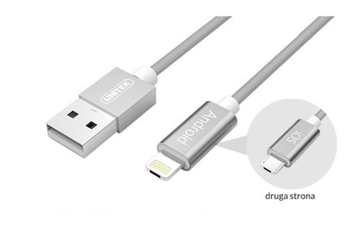 UNITEK | KABEL MICRO USB LIGHTNING 2w1 IPHONE LG na Arena.pl