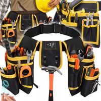 PAS NARZĘDZIOWY MONTERSKI NA NARZĘDZIA REGULOWANY 22 KIESZENIE 2 PĘTLE