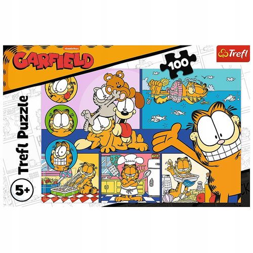 puzzle 100 leniwy garfield 16521 na Arena.pl