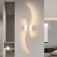 LAMPA SCIENNA LED KINKIET BIAŁY NOWOCZESNA DO SALONU KORYTARZ 3000K 27W