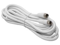 Przyłącze WTYK F-WTYK F  3m białe