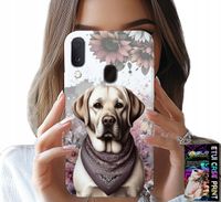 ETUI DO SAMSUNG GALAXY A20E - PIESEK PIESKI HUSKY PSIE WZORY + SZKŁO