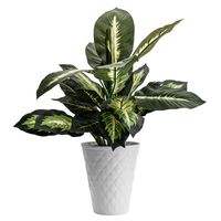 Doniczka Osłonka Pikowana 15x17cm Biały Ceramika