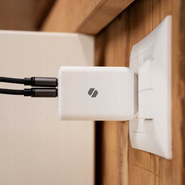 Spacecase Usb Charger 45W Gan Sc007W White zdjęcie 4