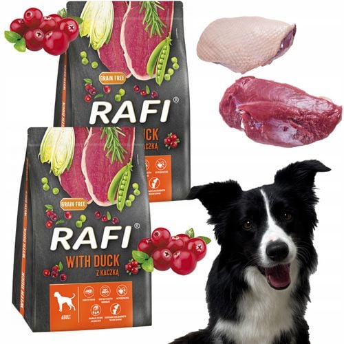 sucha karma dla psa rafi adult z kaczką 3 kg - 2 szt. na Arena.pl