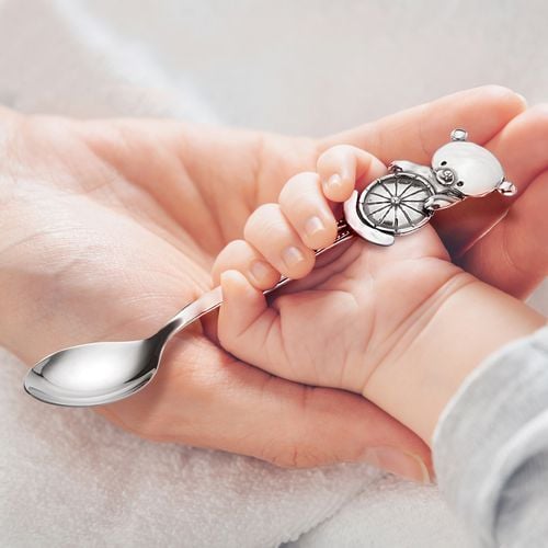 Srebrna łyżeczka 925 MIŚ PREZENT na Chrzest Pamiątka chrztu + GRAWER na Arena.pl