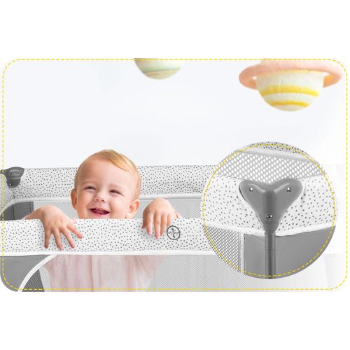 Łóżeczko turystyczne 125x65x78cm RK-241 szare na Arena.pl