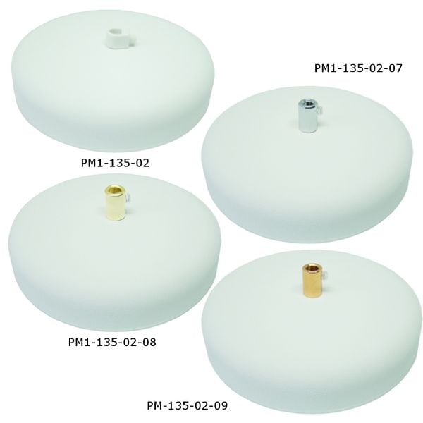 Podsufitka Maskownica Sufitowa fi 135mm biała z hamulcem chromowanym zdjęcie 2