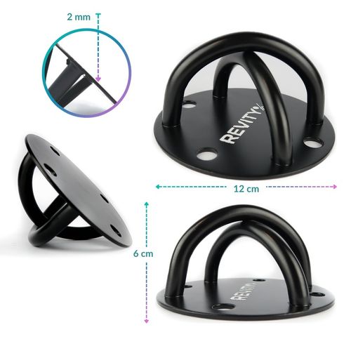 HAK MOCOWANIE SUFITOWE STALOWY UCHWYT DO MONTAŻU PASÓW TRX HUŚTAWKI WORKA na Arena.pl