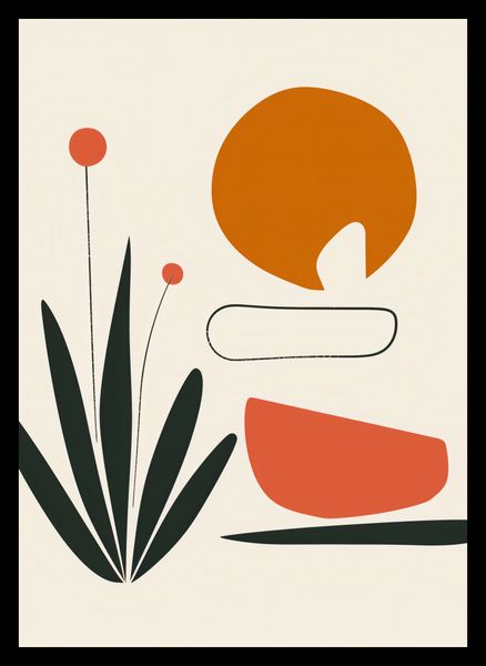 Plakat 50x70cm Abstrakcyjny Zen zdjęcie 2