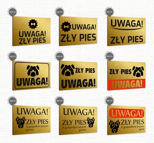 Tabliczka znak informacyjny 20x15 Złota MIEJSCE PRYWATNE Nierdzewna na Arena.pl