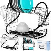 Ociekacz SUSZARKA NA NACZYNIA sztućce dwupoziomowa piętrowa stojąca wisząca