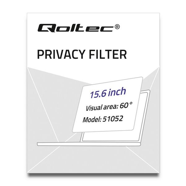 Qoltec Filtr prywatyzujący RODO 15.6" | 16:9 na Arena.pl