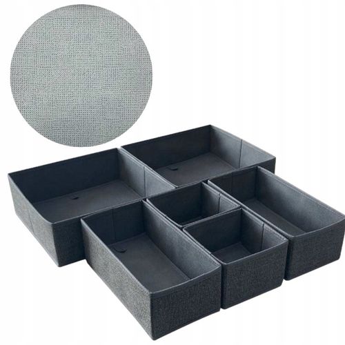 Komplet organizerów 6 sztuk idealne do szuflady szafy garderoby PIĘKNY na Arena.pl