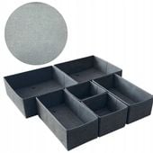 Komplet organizerów 6 sztuk idealne do szuflady szafy garderoby PIĘKNY