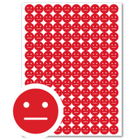 Naklejki motywacyjne buźki 140 szt czerwone DLA DZIECI DO SZKÓŁ