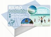 Wizytówki firmowe Foliowane 1000szt różne wzory BIURO PODRÓŻY