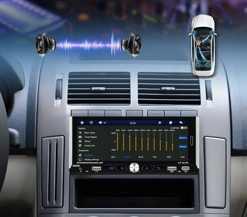 RADIO SAMOCHODOWE 1 DIN BEZPRZEWODOWY CARPLAY ANDROID AUTO MIRROR LINK na Arena.pl