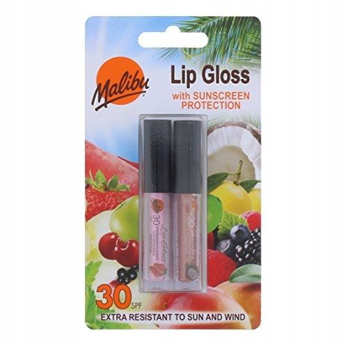 MALIBU Lip Gloss błyszczyk do ust ZESTAW SPF30 zdjęcie 1