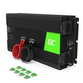 PRZETWORNICA GREEN CELL 1500W CZYSTA SINUSOIDA 24V 230V LED